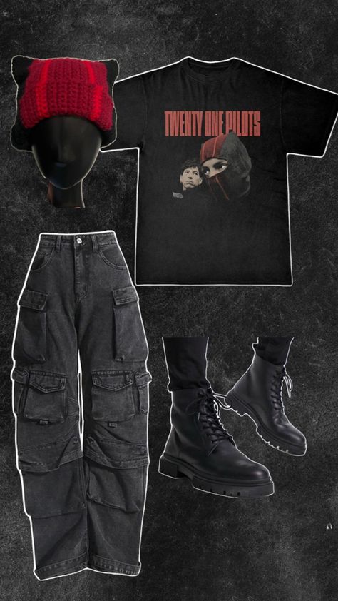 Twenty One Pilots Tour, Twenty One Pilots Shirt, Twenty One Pilots Concert, Pilots Birthday, Pilot Costume, Twenty One Pilots Art, Twenty One Pilots Aesthetic, Alt Outfits, Old Fashion Dresses