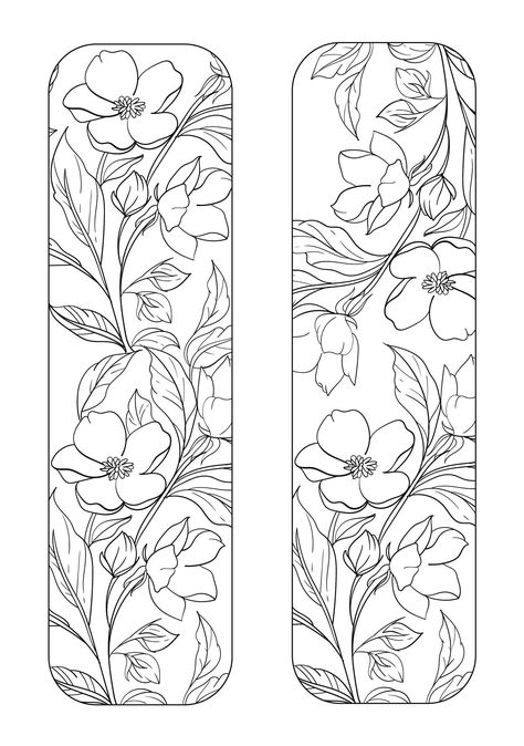 Bookmarks With Flowers, Glass Bookmark, Joululahjat Diy, Stained Glass Tattoo, Free Printable Bookmarks, Coloring Pages Adult, Creative Bookmarks, Coloring Bookmarks, Glass Diy