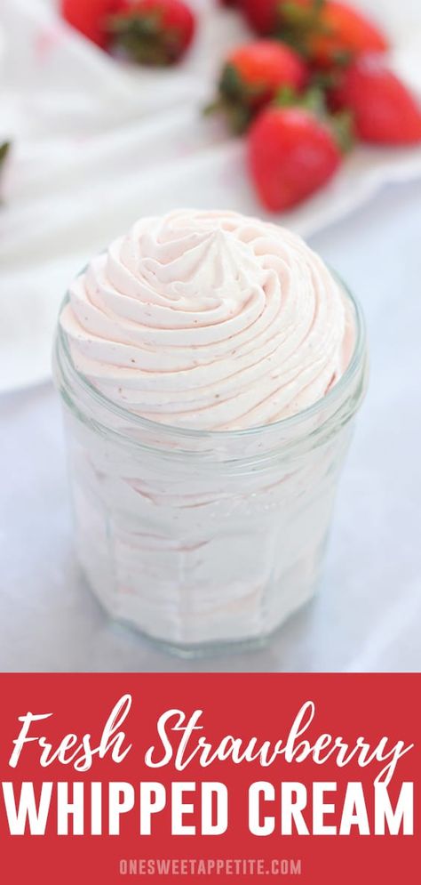 Strawberry Whipped Cream Frosting, Stabilized Whipped Cream Frosting, Buttermilk Cupcakes, Perfect Whipped Cream, Keto Whipped Cream, Homemade Whipped Cream Recipe, Flavored Whipped Cream, Whipped Cream Recipe, Stabilized Whipped Cream