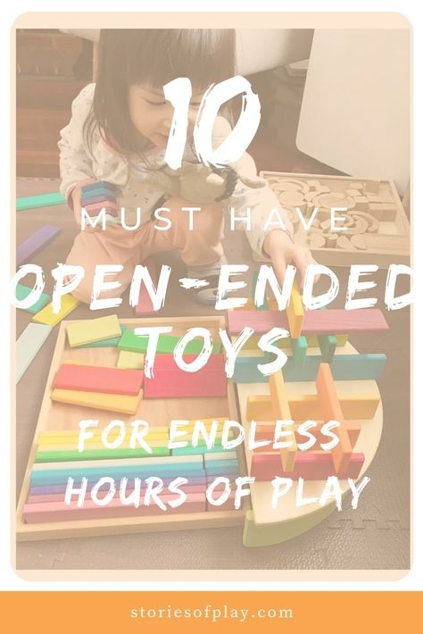 Kindergarten Toys Ideas, Wooden Toys For One Year Old, Best Toys For Preschoolers, Open Ended Play Toys, Diy Open Ended Toys, Open Ended Toys For Toddlers, Open Ended Activities For Toddlers, Open Ended Play Ideas, Diy Toys For Toddlers