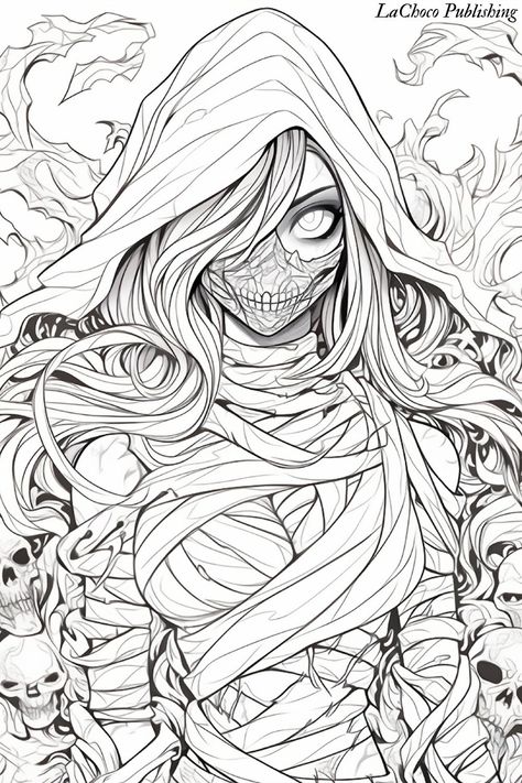 Do you like horror stories? Are you a fan of anime? If yes, this coloring book will be perfect for you. It contains 40 illustrations of scary fantasy characters. Grayscale images will bring more depth to your creations. Designs are printed on single-sided pages to prevent bleed-through. This title will be perfect as a preparation for Halloween or as a gift for those who like horror stories. #amazon #anime #fantasy #horror #fantasyhorror #coloring #coloringbook #coloringbookforadults #adultcoloringbook #freetime #fun #hobby #relax #manga #otaku #animelover #fantasyanime #horroranime #giftideas #halloween #monster #demon #scary #animedemon #animemonster #coloringpage #scaryanime #witch #magic #magical #devil #hell #hellish #grayscale #pastime #color #mummy #zombie #undead #monstrosity #fear Demon Coloring Pages, Fantasy Colouring Pages, Fantasy Coloring Pages For Adults, Horror Coloring Pages, Scary Coloring Pages, Manga Coloring Pages, Kdp Books, Manga Coloring Book, Witch Coloring Pages