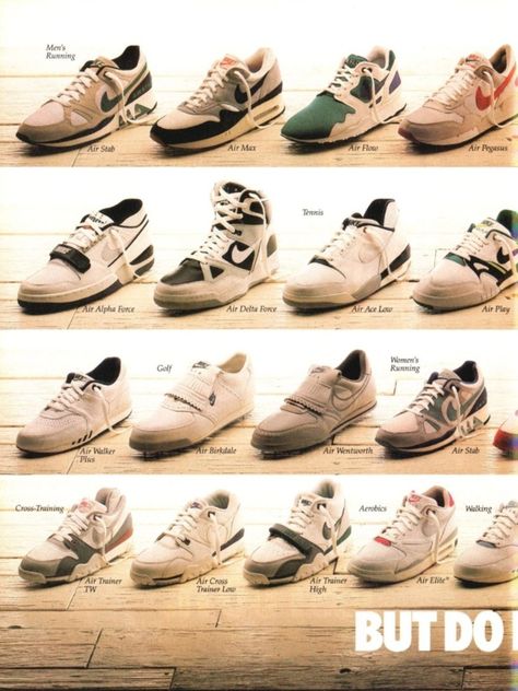 #nike #80s #90s #2000s Nike 90s Shoes, 1990 Shoes, 90s Nike Shoes, 90s Trainers, Old Nike Shoes, 2000s Sneakers, Early 2000s Shoes, Kpop Challenge, Vintage Nike Shoes