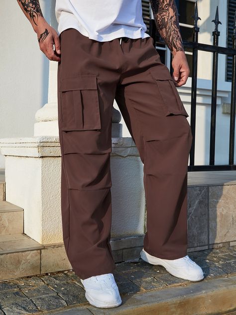 Brown Cargo Pants Men, Mens Cargo Pants Outfit, Brown Cargo Pants Outfit, Cargo Pants Outfit Men, Pants Embellished, Brown Cargo Pants, Cargo Pants Outfits, Cargo Pants For Men, Latest African Men Fashion