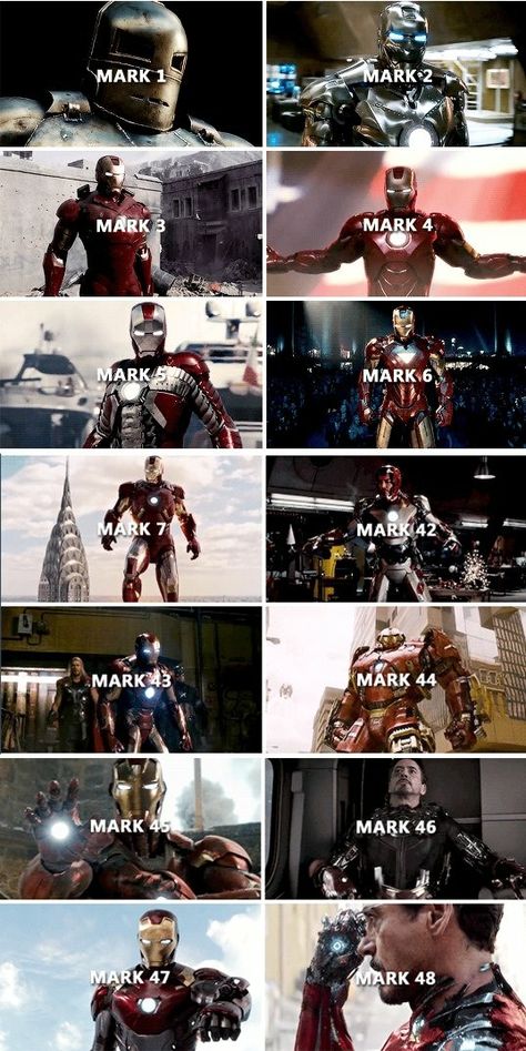 Why the HELL so many Marks And who the HELL is Mark Iron Man Pictures, Iron Man Movie, Robert Downey Jr Iron Man, Iron Man Wallpaper, Iron Man Avengers, Iron Man Art, Iron Man Suit, Iron Man Armor, Marvel Superhero Posters