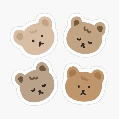 cute teddy bears Sticker Cute Teddies Aesthetic, Bears Stickers Cute, Teddy Art Drawing, Cute Bear Stickers Printable Kawaii, Journal Designs Printable Stickers Cute, Cute Bear Sticker Png, Cute Korean Stickers Printable Bear, Cute Aesthetic Stickers Printable Korean, Cute Stickers To Print Korean