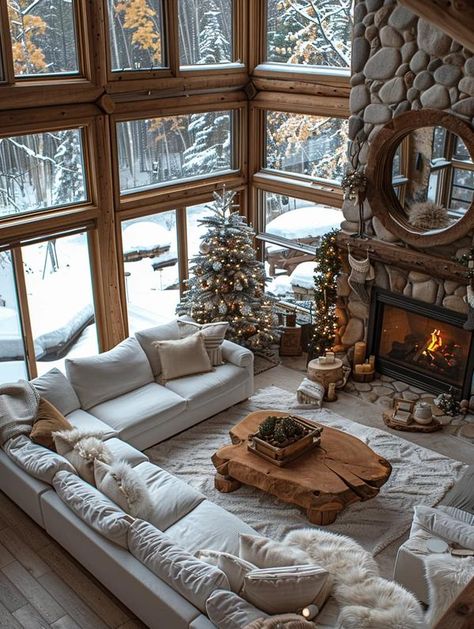 Attractive Log Cabins Log Home Modern, Modern Log Cabin Interior, Luxury Cabin Interior, Log Cabin Homes Interior, Cabin Homes Interior, Log Home Interior, Modern Log Cabin, Luxury Log Cabins, Cabin Interior Design