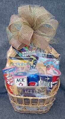 Family Night In Gift Basket, Gift Baskets For Benefits Silent Auction, Gas Card Gift Basket, Fast Food Gift Card Basket, Welcome Basket For Guests Wedding, Company Gift Basket Ideas, Big Gift Basket Ideas, Themed Gift Baskets Silent Auction, Game Night Raffle Basket Ideas