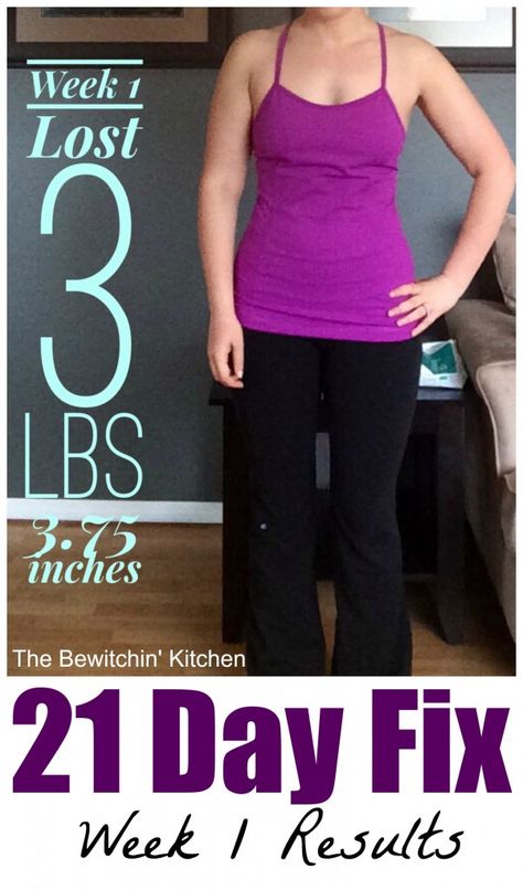 21 Day Fix - Week 1 Results | The Bewitchin' Kitchen 21 Day Fix Results, 21 Day Fix Extreme, 2 Week Diet, Body Coach, P90x, Extreme Workouts, 21 Day Fix, Fitness Planner, Week 1