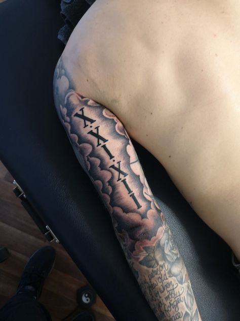 #CoolTattoos #TattooArt #InkMaster #TattooDesigns #InkedUp #TattooLovers #InkInspiration #TattooIdeas #CreativeInk #TattooStyle Vertical Bicep Tattoo, Men Back Of Arm Tattoo, Mens Back Of Arm Tattoo, Bicep Tricep Tattoo Men, Word Leg Tattoos Men, Best Half Sleeve Tattoos Men Upper Arm, Faith Bigger Than Fear Tattoo, Longlivemybrother Tattoo, Inner Muscle Arm Tattoo