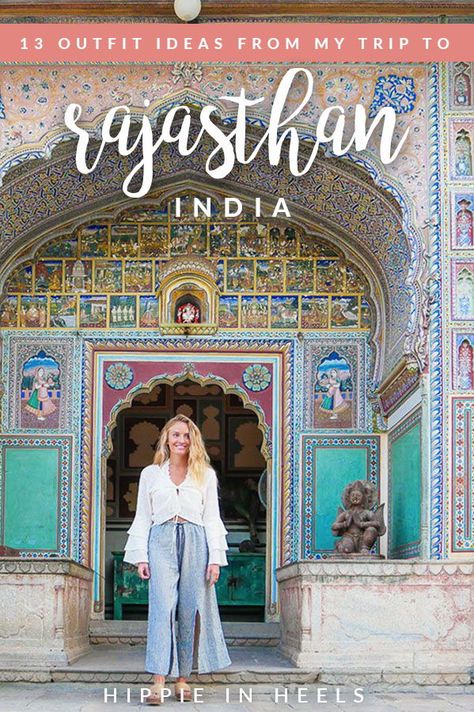 What to wear in India! Exact outfit ideas in Rajasthan | india packing, india packing list, india tips What To Wear In India, Travel Ootd, Travel Photography Europe, Travel Clothes, Places To Shop, Travel Clothes Women, Trip Outfits, Travel Pants, Exotic Places