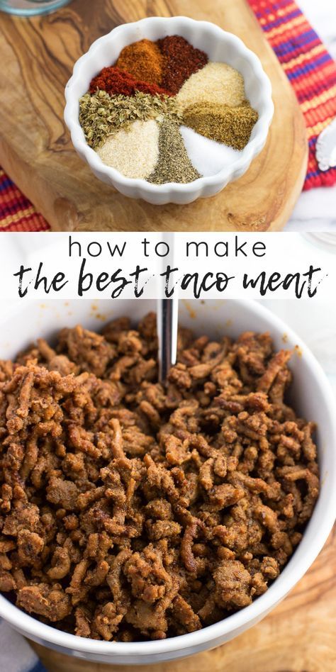 Homemade Taco Meat, Meat For Tacos, Best Homemade Taco Seasoning, Best Taco Meat, Best Taco Meat Recipe, Taco Meat Seasoning, Taco Meat Recipe, Turkey Tacos Recipes, Make Taco Seasoning