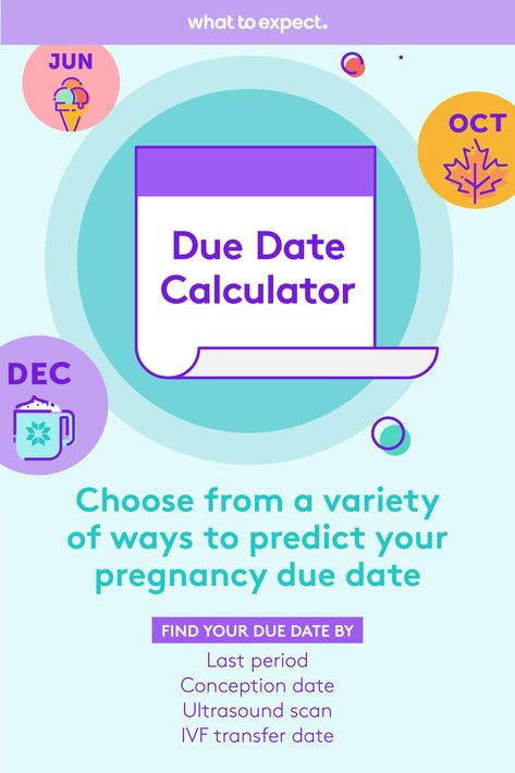 When is your baby due? How big is your baby this week? Use WhatToExpect.com's Pregnancy Due Date Calculator to estimate your baby's due date based on the first day of your last period, the date you conceived and other methods. Baby Due Date Calculator, Pregnancy Week Calculator, Pregnancy Calendar Due Date, Conception Calendar, Pregnancy Date, Pregnancy Due Date Calculator, Due Date Calculator, Conception Date, Pregnancy Due Date