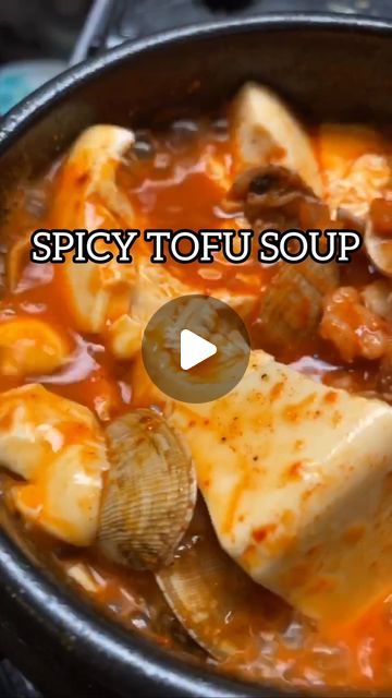 KOREAN-AMERICAN CHEF 🇰🇷 🇺🇸 on Instagram: "Soondubu Jjigae aka Spicy Tofu Soup 🔥👨🏻‍🍳🍲  This is the simple version…" Spicy Tofu Soup, Soondubu Jjigae, Spicy Soup Recipes, Chris Cho, Spam Fried Rice, Korean Soup, South Korean Food, Tofu Soup, Spicy Soup