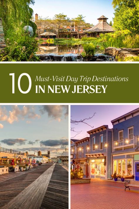 Discover New Jersey's Hidden Gems: Top 10 Day Trips Recommended by Locals Asbury Park New Jersey, Day Trips In Nj, American Dream Mall, Jersey Day, Trip Destinations, Romantic Date Ideas, Asbury Park, South Jersey, Family Friendly Activities