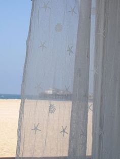 Beach Curtains, Coastal Curtains, Curtains White, Deco Marine, Dream Beach Houses, Beach Room, Coastal Living Rooms, Beachy Decor, Coastal Bedrooms