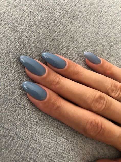 Nail Colors Winter, Casual Nails, Gray Nails, Blue Nail, Neutral Nails, Fire Nails, Classy Nails, Chic Nails, Cute Acrylic Nails