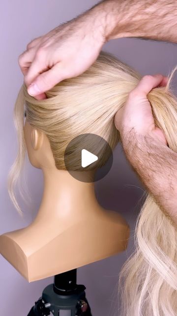 Joseph I'Anson on Instagram: "Do you struggle to create the perfect messy high bun? Well not anymore with my easy tutorial!!! 🤍 L’IMAGE Mannequin - “Gigi” from @equip_the_creative use code Joseph10 at the checkout to get 10% off your order. Products used @revlonprofessionaluk style masters. . . #hairvideos #hairvideo #hairup #updo #hairupdo #hairupdos #hairtutorial #hairtutorials #updotutorial #bridalhair #weddinghair #bridestyles #bridehair #hairdo #weddinghair #hairreels #reel #réel #reelit #hairart #hairartist #artist #hairideas #hairgoals #updostyles #undonstyle #highbun #messybun #btconeshot2024_stylingvideo @oneshothairawards @markleesonsalons @nextlevelhairstylists @hairbrained_official @limage_gmbh @hairtutorial4you @hairstyles_ideas__ @i.love.hairstyles @esteticamagazine @be How To Do A Messy Updo Step By Step, Bridal High Updos For Long Hair, Classy Bun Wedding Hair, Bridal Updos For Long Hair Ponytail, High Bun Updo Tutorial Videos, Wedding Bun Step By Step, Cinderella Bun Tutorial, Easy High Bun Tutorial, Up Hairstyles For Long Hair Wedding