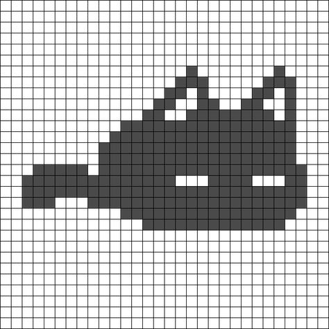 Omori Mewo Cat Perler Bead Pattern | Bead Sprites | Characters Fuse Bead Patterns Image Pixel Art, Modele Pixel Art, Piskel Art, Fuse Bead Patterns, Easy Pixel Art, Pixel Art Templates, 8bit Art, Pixel Drawing, Diy Perler Bead Crafts