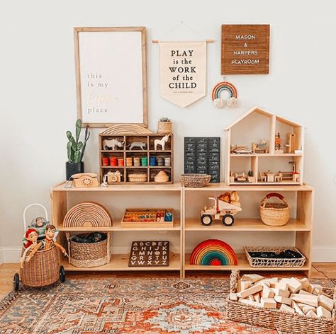 Toddler Playroom Ideas You Won't Want to Miss - Tales of a Messy Mom Toddler Playroom Ideas, Montessori Playroom, Baby Playroom, Montessori Room, Toddler Playroom, Kids Playroom Decor, Playroom Design, Kids Room Inspiration, Montessori Baby