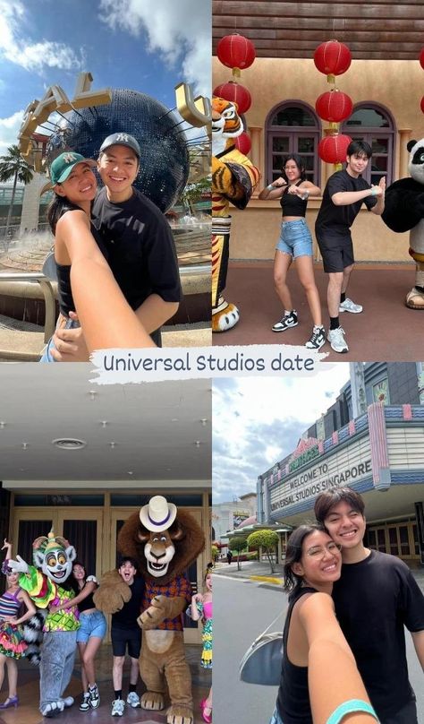 Universal Studios Date, Manifestation 2025, Singapore Outfit, Universal Studios Singapore, Dream Dates, Travel Couple, Travel Outfit, Couple Photography, Photo Ideas