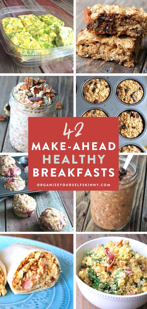 Mealprep Freezer, Make Ahead Breakfast Recipes, Easy Meal Prep Recipes, Healthy Make Ahead Breakfast, Healthy Breakfast Meal Prep, Prep Breakfast, Breakfast Prep, Meal Prep Recipes, Healthy Breakfast Recipes Easy