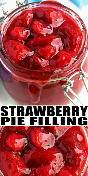 Strawberry Pie Filling Recipe, Easy Strawberry Pie, Pie Fillings, Strawberry Pie Recipe, Cake Filling Recipes, Strawberry Pie Filling, Pie Filling Recipes, Sugar Pie, Strawberry Filling