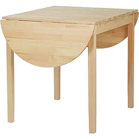 Jazzae Extendable Solid Wood Dining Table Natural Tables, Drop Leaf Tables, Solid Wood Kitchen Table, Tables For Small Spaces, Leaf Tables, Wood Kitchen Table, Solid Wood Kitchen, Expandable Table, Kitchen Table Wood