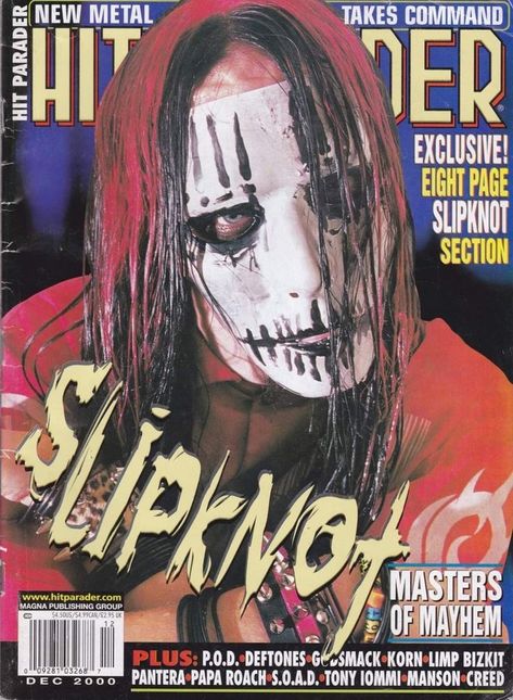 Slipknot Magazine, 2000 Magazine, Dibujos Toy Story, Slipknot Band, Joey Jordison, Papa Roach, Stone Sour, Metal Magazine, Collage Poster