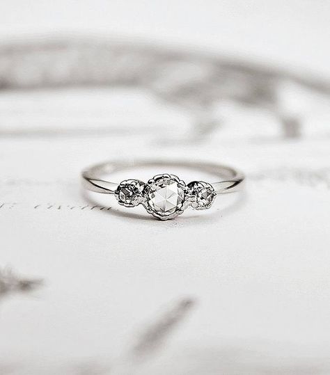 16 Subtle Engagement Rings for Girls Who Don't Love Bling | Who What Wear UK Vintage Silver Engagement Rings, Subtle Engagement Rings, Simple Engagement Rings Vintage, Subtle Rings, Simple Wedding Rings, Vintage Engagement Rings Simple, Engagement Rings Vintage, Promise Rings Simple, Promise Rings Vintage