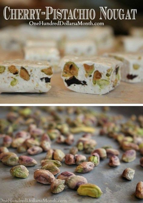 Cherry Nougat Candy, Fruity Gumdrop Nougat Candy, Christmas Nougat Candy Recipes, Nougat Candy Recipes Easy, Italian Candy Recipes, Italian Nougat Candy, Nougat Recipe Homemade, Roman Nougat Recipe, Homemade Nougat Recipe