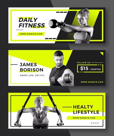 3 Fitness Facebook Cover Templates PSD Fitness Backgrounds, Colour Pallets, Store Banner, Facebook Cover Design, Facebook Cover Template, Timeline Cover, Cover Templates, Fb Cover, Facebook Banner