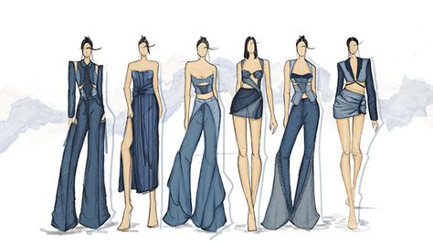 Range Board Fashion Illustration, Fashion Design Moodboard, Mood Board Fashion Inspiration Ideas, Fashion School Portfolio, Digital Fashion Portfolio, Fashion Concept Board, Fashion Design Layout, Fashion Collection Illustration, Fashion Illustration Collection