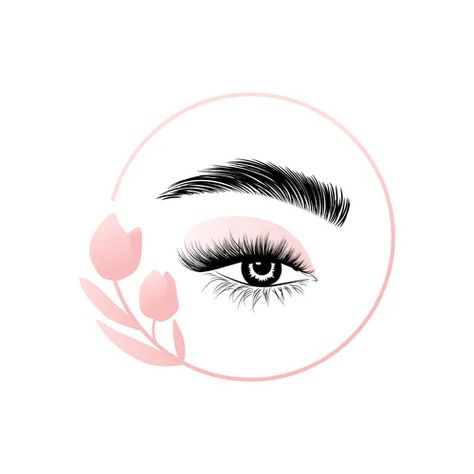 Fashionable eyelashes and brows Royalty Free Vector Image Brows Logo, Logo For Beauty, Studio Lash, Brow Master, Master Logo, Lashes Logo, Beauty Studio, Transparent Png, Free Vector Images