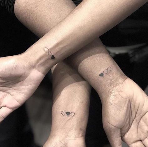 3 Friend Tattoos, 3 Best Friend Tattoos, Friendship Tattoos For 3, Cute Best Friend Tattoos, Matching Bff Tattoos, Matching Friend Tattoos, Cute Matching Tattoos, Small Matching Tattoos, Tiny Wrist Tattoos