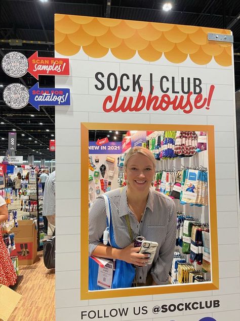 People engaging with Sock Club's trade show booth and custom socks Trade Show Games Ideas, Trade Show Ideas, Tradeshow Giveaways, Cornhole Winner Prize, Bulk Custom Socks, Trade Show Giveaways, Personalized Socks, Rewards Program, Custom Socks