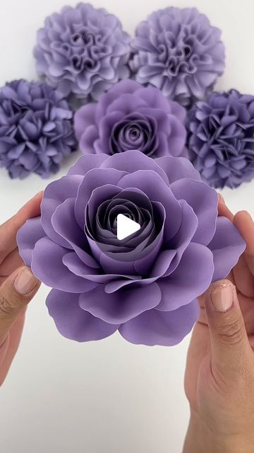 Hey, I’m Judy 👋🏻 Paper Flower Art + Tutorials on Instagram: "Happy Friday! Enjoy the weekend - buy yourself a bouquet of flowers, or better yet, spend some much needed time making your own! 🌹🌸🌺💐

My Rose Template 2 is available in my Etsy shop! I have a full tutorial on my YouTube channel that describes in detail how I assemble these flowers - both my Etsy and YouTube channel are linked in my bio!

#paperflowers #cricut #teamcricut #cricutcreations #makeitwithmichaels #etsyfinds #handmadewithlove #weddingflowers #paperrose  #paperart #rosebouquet #stopandsmelltheroses #craftersgonnacraft #makersgonnamake #etsyhandmade #papercrafts #roseflower #paperroses #paperartistsofinstagram #paperartist #diy #diyflowers #rosebouquet #roses  #weddingbouquet #etsyfinds #weddingflorals" Paper Flowers Craft Tutorial, Paper Bouquet Diy, Rose Template, Paper Rose Template, Enjoy The Weekend, Paper Flower Art, Pinterest Diy Crafts, A Bouquet Of Flowers, Handmade Flowers Paper