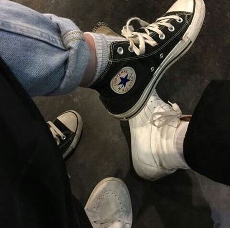 Two People, Converse Shoes, Wearing Black, Converse, Black And White, Stars, Sneakers, Free Shipping, Blue