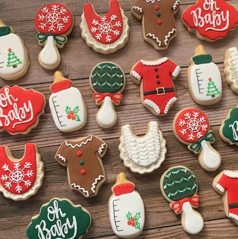 Christmas Baby Shower Ideas – Baby Shower Ideas 4U Christmas Baby Decorations, Winter Twin Baby Shower Ideas, Gingerbread Baby Shower Cookies, Baby Shower Christmas Cookies, Christmas Baby Shower Desserts, Christmas Baby Shower Ideas Food, Gingerbread Themed Baby Shower Ideas, Christmas Baby Shower Table Decor, Boy Christmas Baby Shower Ideas