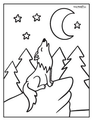 Wolf Drawing Easy, Wolf Coloring Pages, Easy Halloween Drawings, Halloween Drawing Ideas, Wolf Craft, Alphabet Activities Kindergarten, Wolf Kids, Drawing Ideas For Kids, Bug Coloring Pages