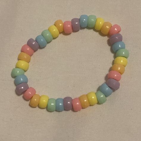 Pastel rainbow kandi singlet Pastel Kandi, Rainbow Kandi, Bracelets Ideas, Kandi Bracelets, Things To Make, Pastel Rainbow, Diy Bracelets, Hydrangea, Making Out