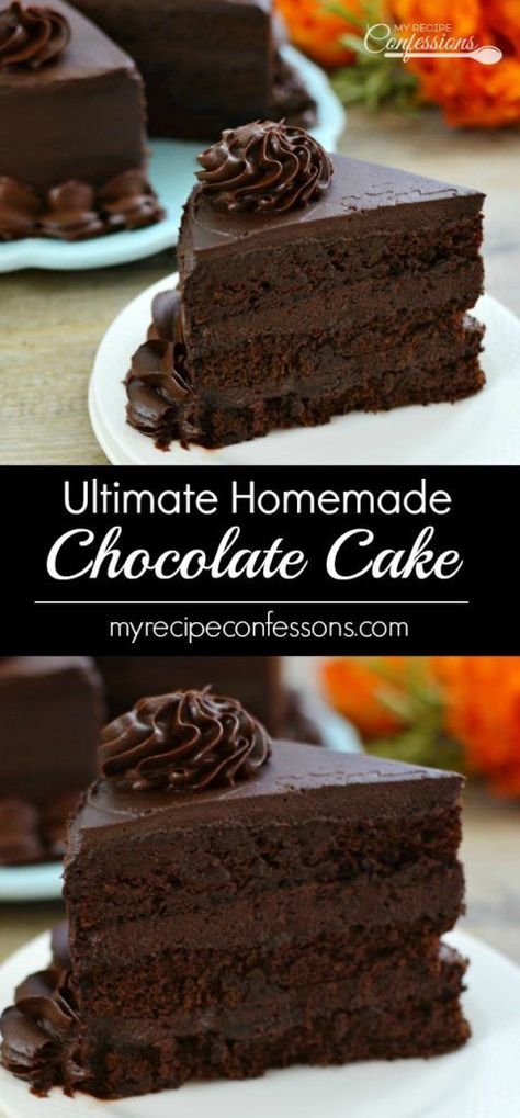 Multi Layer Chocolate Cake, Chocolate Gnash Cake Recipe, Chocolate Spoonful Cake, Soft Chocolate Cake Recipe, Chocolate Cake Without Coffee, Specialty Cakes Recipes, Chocolate Torte Cake Recipe, American Chocolate Cake, Chocolate Mud Cake Recipe