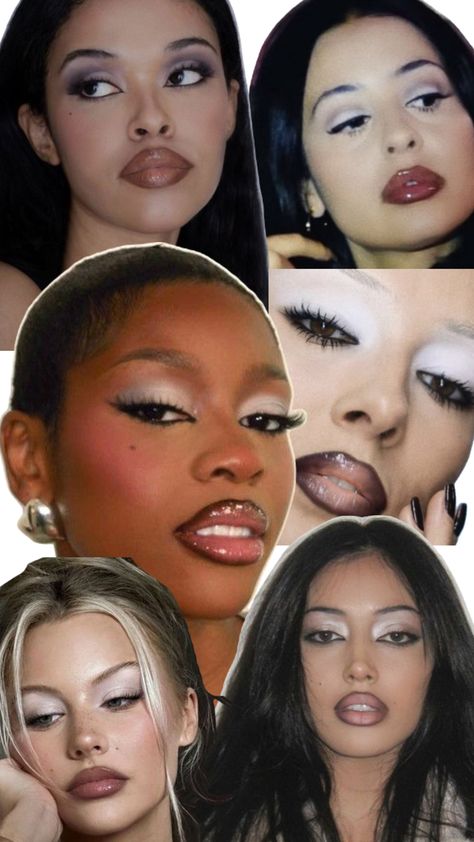 90s pale eyeshadow 90s Makeup Look, 90s Makeup, Makeup Looks, Collage, Makeup, Make Up Looks, Make Up