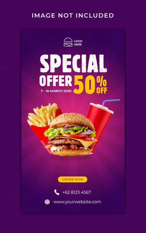 Restaurant Social Media, Food Promotion, Burger Menu, 포트폴리오 레이아웃, Flyers Design, Fast Food Menu, Restaurant Flyer, Food Banner, Food Logo Design