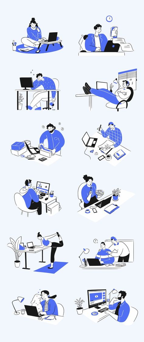 Workspace Activity Illustration Startup Presentation Design, Ux Presentation, Evolution Illustration, Ux Design Presentation, Startup Illustration, Activity Illustration, Corporate Illustration, Illustration Student, Ux Illustration