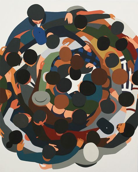 Geoff Mcfetridge, Illustration Design Graphique, Art Et Illustration, People Illustration, Art And Illustration, Nature Design, Art Plastique, Instagram Foto, Community Art