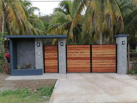 Home Decor Ideas Gates-Home Decor Ideas-Home Decor Ideas Living room Home Fence Design, Fences And Gates Modern, Modern Fences And Gates, Front Gate Ideas, House Front Gate, Wooden Gate Designs, Home Gate Design, Gate Wall Design, Gate Designs Modern