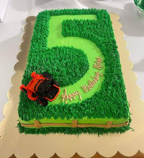 Lawn Mowing Cake, Green Tractor Birthday Cake, Lawnmower Birthday Cake, Tractor Birthday Cake Ideas, Lawn Mower Party Ideas, Mower Birthday Party Ideas, Lawn Mower Birthday Cake, Lawnmower Birthday Party, Tractor Birthday Party Cake