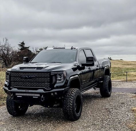 Gmc Denali Truck, Denali Truck, Trucks Dodge, Jacked Up Truck, Pickup Truck Accessories, Trucks Lifted Diesel, Black Truck, Lifted Chevy, Lifted Chevy Trucks