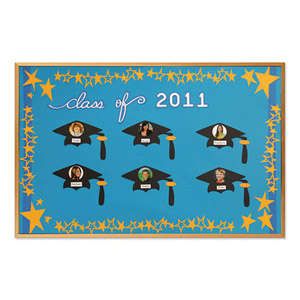 Graduation board Graduation Bulletin Board Ideas, Preschool Graduation Theme, Graduation Bulletin Board, Graduation Board, Graduation Boards, Graduation Songs, Bullentin Boards, Pre K Graduation, Preschool Bulletin