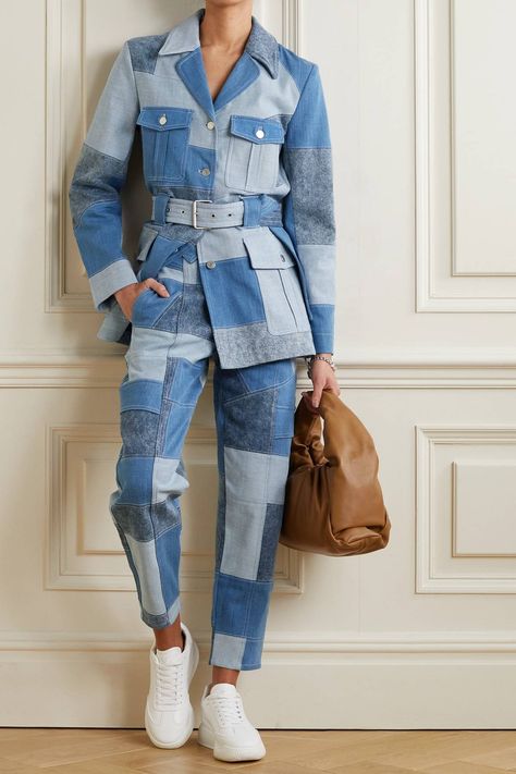 Ropa Upcycling, Net Sustain, Patchwork Denim Jacket, Patchwork Clothes, Spring Denim, Days Challenge, Denim Inspiration, Denim Ideas, Upcycle Jeans